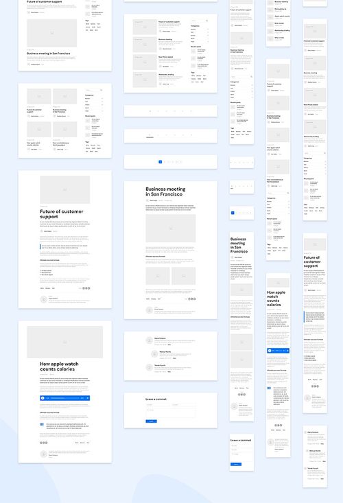 低保真產(chǎn)品交互原型線框模塊組件kit在手機(jī)網(wǎng)頁端UI設(shè)計中的應(yīng)用與網(wǎng)站開發(fā)實(shí)踐